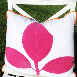 Fall Slipcover for 20"x 20" Pillow- Fuchsia - Decorative Pillows