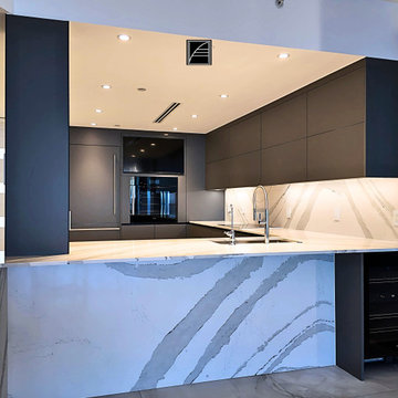 Trendy Matt Grey Kitchen Jade Ocean