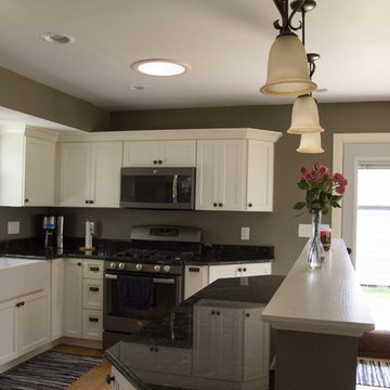 Open concept kitchen and living room