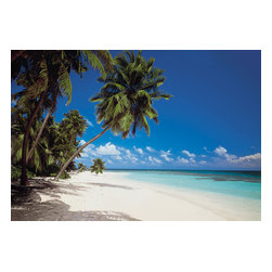 American Wallpaper & Design - Tropical Beach Mural Wallpaper - Wallpaper