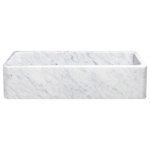 The Allstone Group - 42" Farmhouse Kitchen Sinks, Single Bowl, Reversible, Carrara White Marble - Handcrafted with precision from single blocks of natural stone, our farmhouse kitchen sinks are available in a wide variety of unique designs and stone colors.