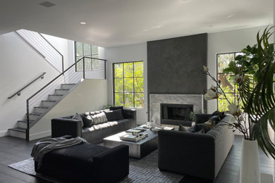 Family room - modern family room idea in Austin