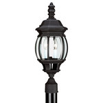 Generation Lighting Collection - Sea Gull Lighting 2-Light Outdoor Post Lantern, Black - Blubs Not Included