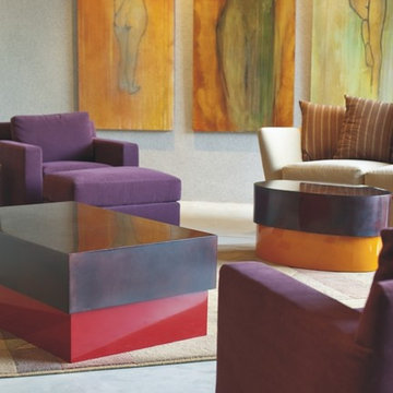 Sculpted Steel Coffee Tables