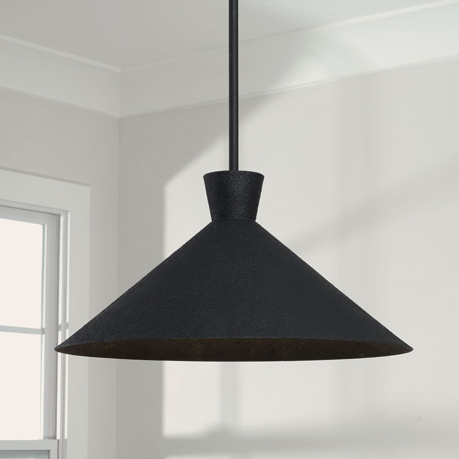 Photo inspiration: Visual Reference: Capital Lighting Paloma 1 Light Pendant Textured Black