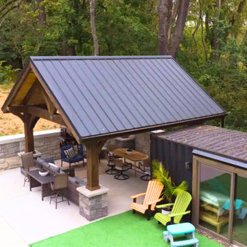 16×16 Backyard Pavilion in West Mifflin PA