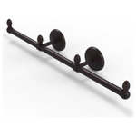 Allied Brass - Monte Carlo 3 Arm Guest Towel Holder, Venetian Bronze - This elegant wall mount towel holder adds style and convenience to any bathroom decor. The towel holder features three sections to keep a set of hand towels easily accessible around the bathroom. Ideally sized for hand towels and washcloths, the towel holder attaches securely to any wall and complements any bathroom decor ranging from modern to traditional, and all styles in between. Made from high quality solid brass materials and provided with a lifetime designer finish, this beautiful towel holder is extremely attractive yet highly functional. The guest towel holder comes with the 22.5 inch bar, two wall brackets with finials, two matching end finials, plus the hardware necessary to install the holder.