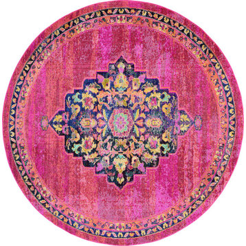 Nourison Passionate PST01 Rug 2'2"x7'6" Pink Flame Rug