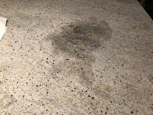 I Left Some Wet Rags On My Granite Countertops This Stain Appeared