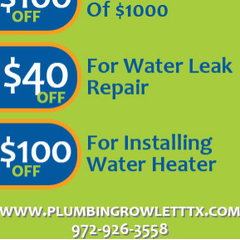 Plumbing Rowlett TX