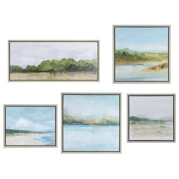 Martha Stewart Vista Abstract Landscape 5-piece Gallery Canvas Wall Art Set