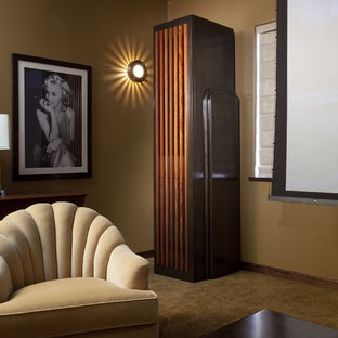 Eclectic home theater photo in Other