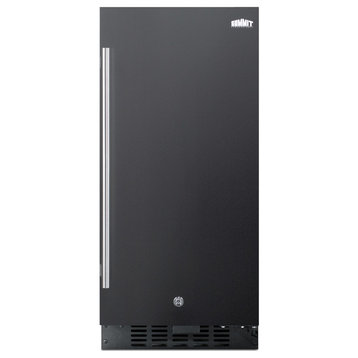 Summit ALR15B 15"W 2.2 Cu. Ft. Compact Refrigerator - Black / Glass