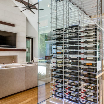 Modern Glass Wine Room