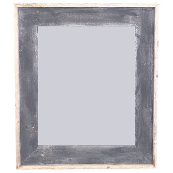 BarnwoodUSA Artisan Picture Frame - 100% Reclaimed Wood, Smoky Black, 8.5x11
