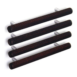 Etched Collection cabinet pulls - Scorched Robinia - Cabinet And Drawer Handle Pulls