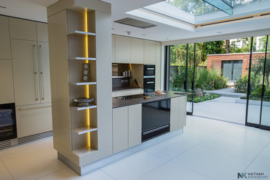 Design ideas for a contemporary kitchen in Surrey.
