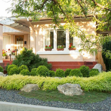 East meets West, a classic bungalow is nestled in a Japanese infused garden