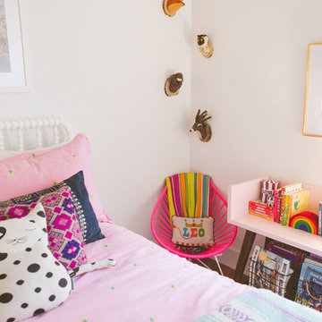 My Houzz: Sweet Pink Touches and Colorful Boho Style in Austin