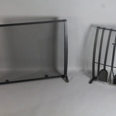 Shop Midcentury Modern Fireplace Screens - Best Deals Free Shipping on Select Orders | Houzz