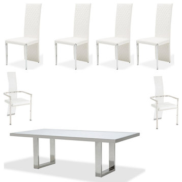 AICO Furniture State St. 7 Piece Dining Room Set