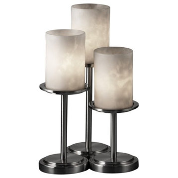 Justice Designs Clouds Dakota 3-LT Table Lamp - Brushed Nickel