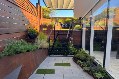 This is an example of a modern landscaping in New York.