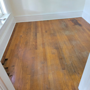 floor and stairway rehab in historical home