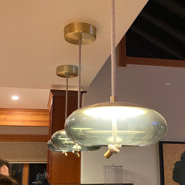 Kitchen isle lighting detail