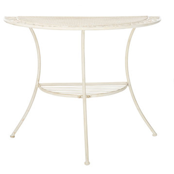 Safavieh Genson Outdoor End Table, Pearl White