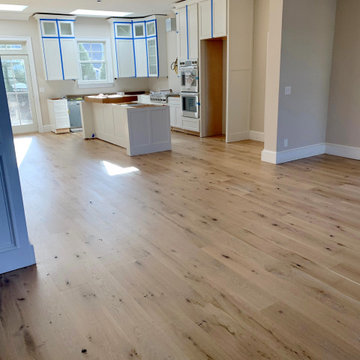 HUNTINGTON:  8" & 4" CHARACTER GRADE HERITAGE WHITE OAK INSTALLED & FINISHED