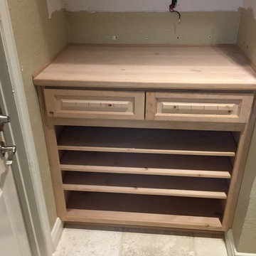 Utility Organizer, Closet Island, and Millwork Knotty Alder