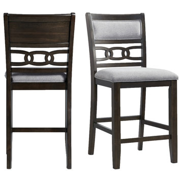 Taylor Counter Height Side Chair Set, Walnut