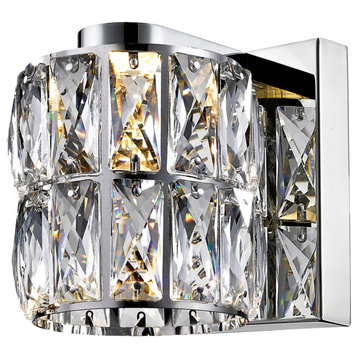 Access Ice 1-Light LED Wall Sconce & Vanity 62551LEDD-MSS/CCL, Stainless Steel