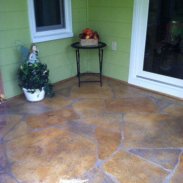 Farm House Sidewalk & Sunroom