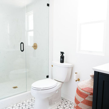 Small Diamond Bathroom Floor