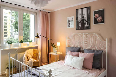 Example of a danish bedroom design in Other