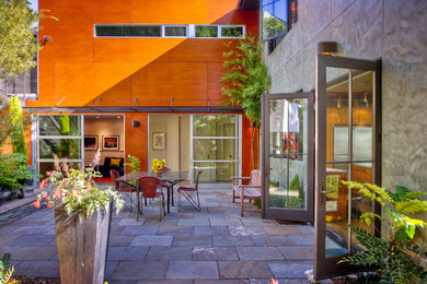 Eclectic patio photo in Seattle