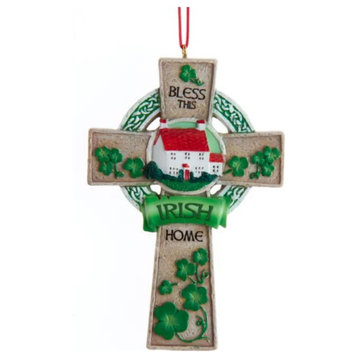 Kurt Adler Resin Irish Cross Christmas Tree Ornament