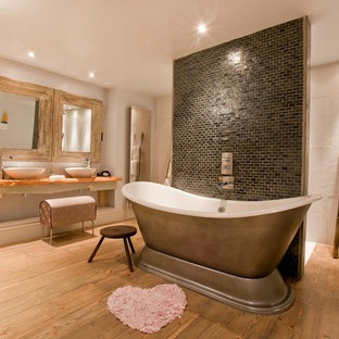 Maritime Badezimmer mit Nasszelle Ideen, Design & Bilder - August 2020