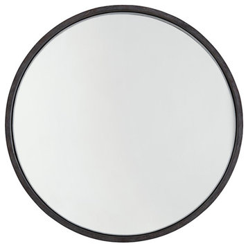 Capital Lighting Wood Frame Mirror, Carbon Grey/Grey Iron