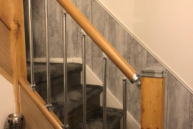 Inspiration for a contemporary staircase in West Midlands.
