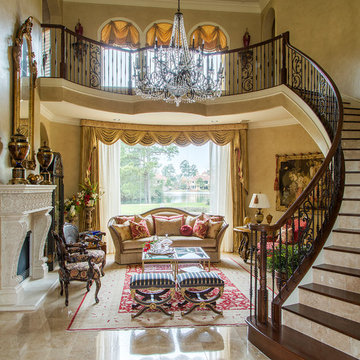 Refined Formal Living Room in Houston