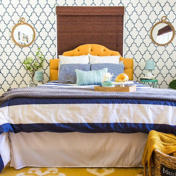 Marrakech Trellis Stenciled Bedroom