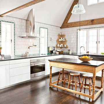 Modern kitchens in traditional homes