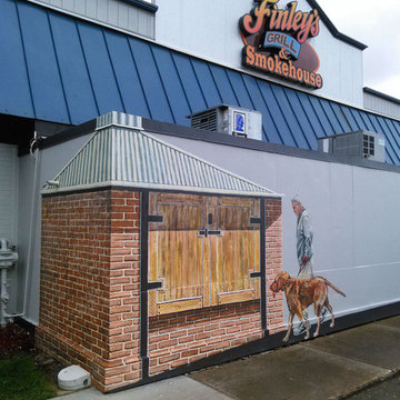 Finley's Grill & Smokehouse, - Mural by Design