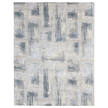 Amer Rugs Synergy SYN-41 Light Gray Gray Hand-knotted - 9'x12' Rectangle