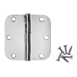Cosmas - Cosmas Polished Chrome Door Hinge 3.5" With 5/8" Radius Corners - Hinges