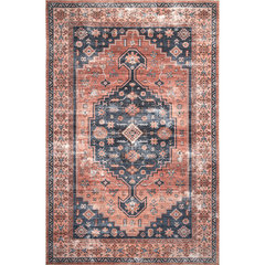 Vintage Persian Area Rug Non-Slip Washable Low-Pile Bathroom Rugs Small  Throw Rugs for Kitchen Entryway Bedroom Home Decor 2'x4