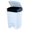 Deluxe Wicker Style Square Step Trash Can, 7.5 qt., Bone Color. By Superio., Whi